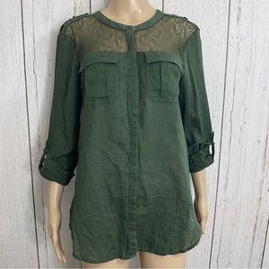 Free People Linen Blouse